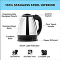 2 Liter Travel Kettle for Water Boiler Stainless Steel Hot Water Kettle Electric