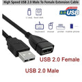 2 Pack USB 2.0 Extension Cable