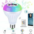 Smart Bluetooth Speaker LED Bulb with Remote – 12 Color Changing Music Light
