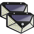 Solar Outdoor Wall Lights Solar Powered IP65 Waterproof 100 LED with 3 Modes 270 product image 1