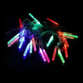 Bubble Pencil String Light 20 Lamps 5 Meter – Decorative LED with Black Wire & Big Plug, Multi Color / Warm White