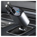 Retractable Car Charger 4-in-1 Fast Charging Car Charger with 180° Adjustable Design