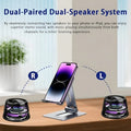 G200 Magnetic Bluetooth Speaker with RGB Light – Wireless Waterproof Speaker, 6–7H Playtime for Phones & Tablets