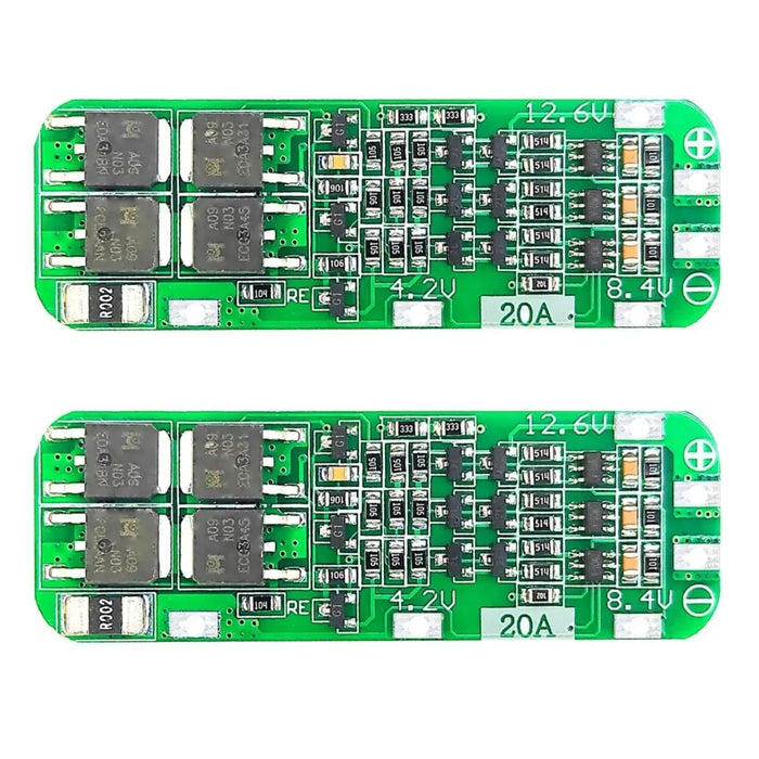 3S 20AMP CELL BMS 18650 Lithium Battery Protection Board (3S, 20A, 12.6V) 2Pcs