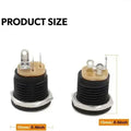 12V DC Female Power Supply Jack Socket Connector 5.5x2.5mm 3 Pin Plastic Female
