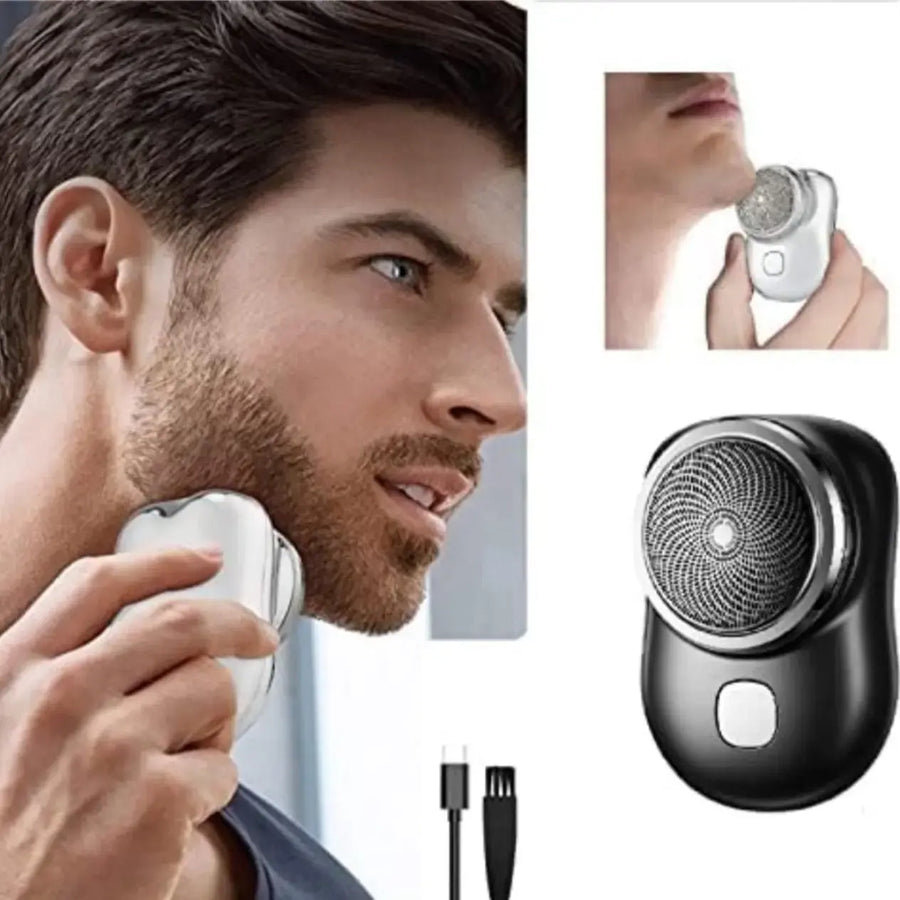Mini Portable Electric Shaver for Men & Women – Waterproof Pocket Razor with Turbo Blade & USB Rechargeable